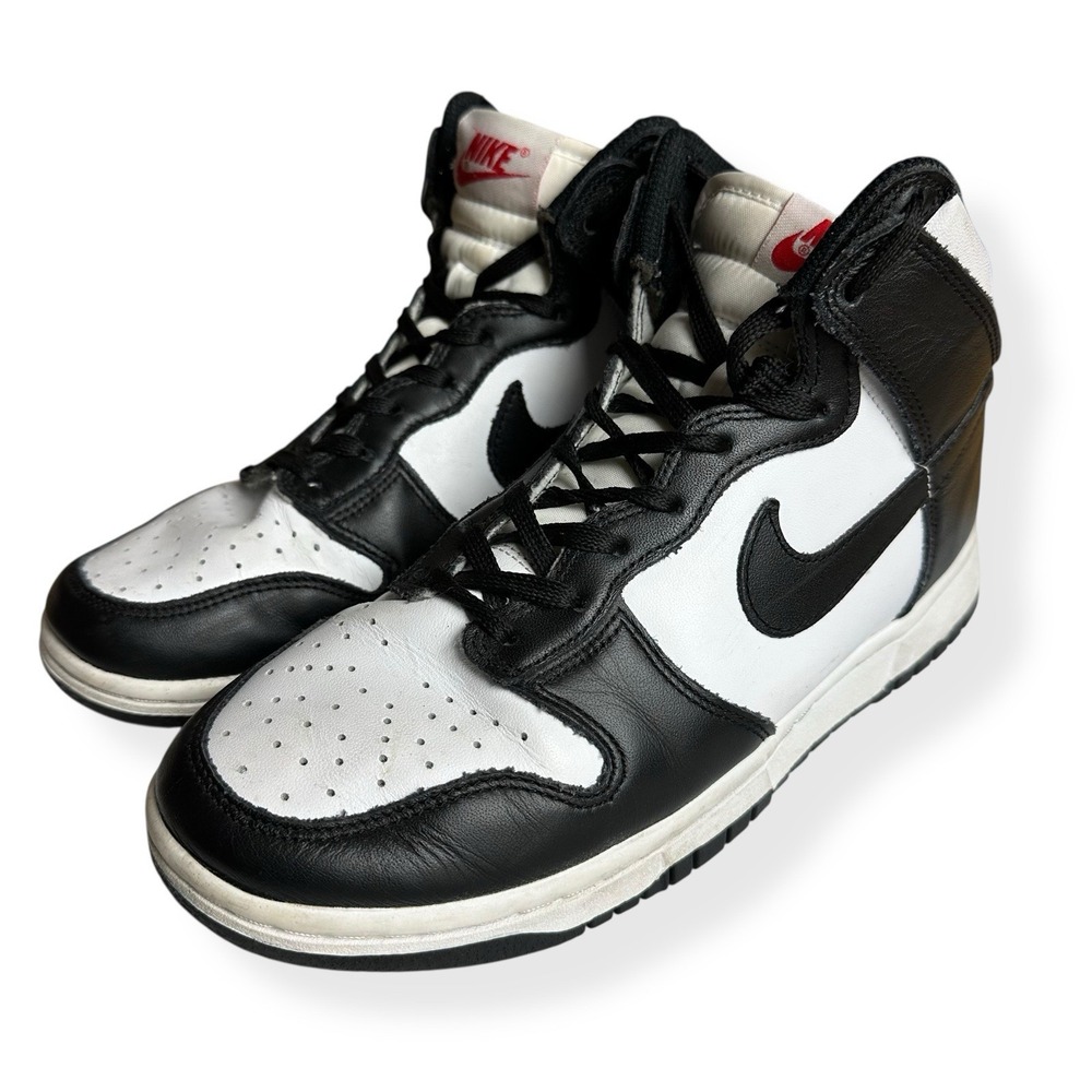 Nike Dunk High Panda‎ Sneakers Women's Size 8 White/Black DD1869 103 - Picture 5 of 13